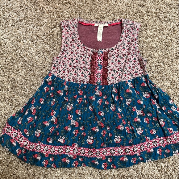 Matilda Jane Floral Kids Dress in Pink and Blue - Picture 1 of 5